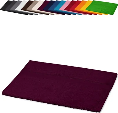 Produktbild von Gästetuch 30x50 cm Gästehandtuch Kinderhandtuch 100% Baumwolle, Farbe: Brombeere