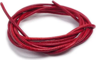 Produktbild von Minott Halskette Ziegenleder Lederriemen Lederband 100cm Rot 22084