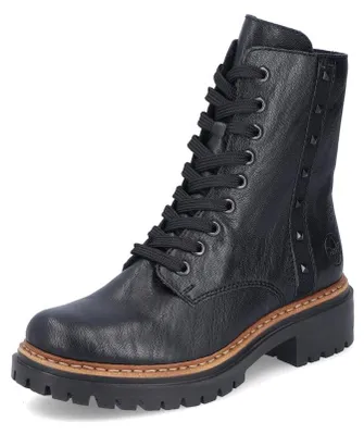 Imagen del producto de Bota de cordones negra para mujer Rieker