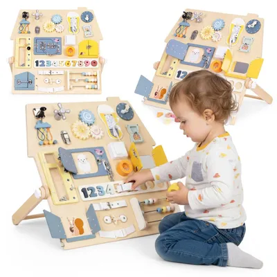 Immagine prodotto di Tavoletta sensoriale in legno per bambini - Giocattolo educativo