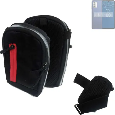 Produktbild von K-S-Trade Outdoor Gürteltasche Holster Umhängetasche kompatibel mit Nokia G310 5G schwarz Handy Tasche Case travelbag Schutz Hülle Handy Hülle
