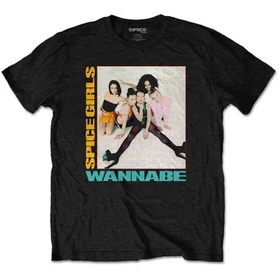 Immagine prodotto di The Spice Girls | Maglietta ufficiale della band | Wannabe, media, nera