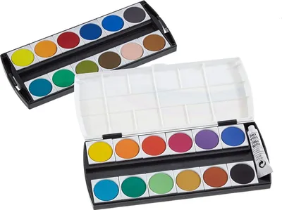 Obrázok produktu pre Geha 721225 Deckfarbkasten - 24 Farben + 1 Deckweiß