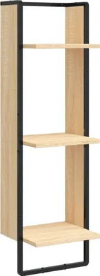 Image de vidaXL Étagère murale 3 compartiments Chêne Sonoma 30x25x100 cm Bois composite