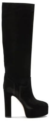 Imagen del producto de Botas de cuero para mujer, marca Casadei, color negro, talla 37.5