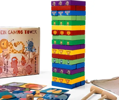Produktbild von Stapelturm Wackelturm-Spiel aus Holz