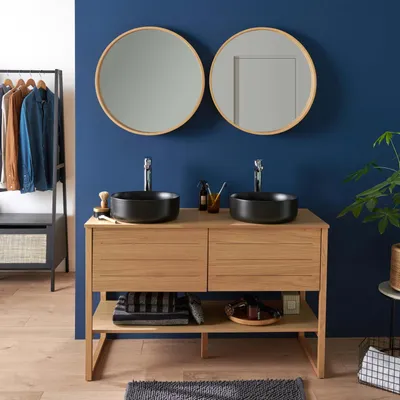 Immagine prodotto di Mobile lavabo doppio + lavabo + specchio ATOLL