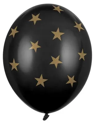 Produktbild von Luftballons 30cm, Sterne, Pastellschwarz (1 Packung / 50 Stück)