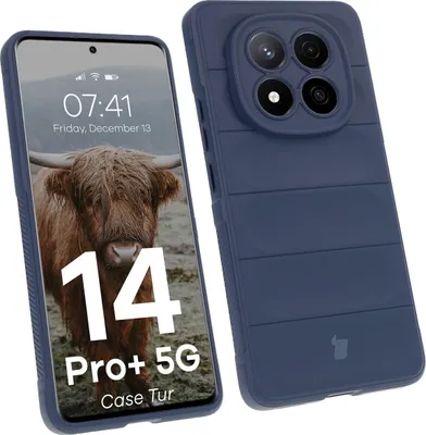 Produktbild von Pancerne etui Bizon Case Tur do Xiaomi Redmi Note 14 Pro Plus 5G, granatowe
