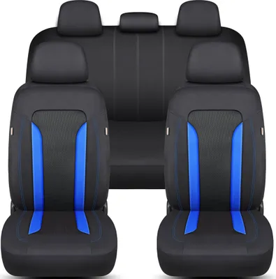 Produktbild von Schonbezüge-Komplettset für Honda CR-V 4 Bj 2012-18 in Schwarz/Blau FT1