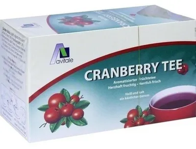 Productafbeelding van Avitale Cranberry Thee, 20 theezakjes