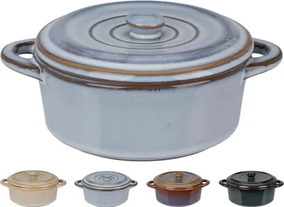 Productafbeelding van Potjes met deksel, in verschillende kleuren, hoogte: 95 mm, diameter: 130 mm