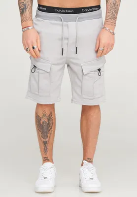 Produktbild von behype. Herren Cargoshorts Kurze Hose für Herren im Regular-Fit Mit Gummibund & Tunnelzug - Sommer-Shorts Bermuda