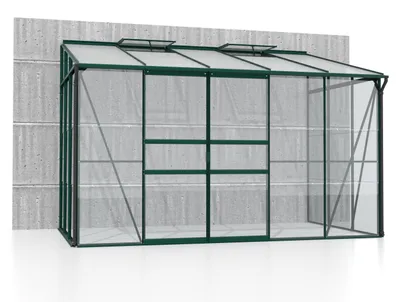 Produktbild von Vitavia Anlehn-Gewächshaus "Osiris 6500" smaragd 6,5 m² 3 mm ESG, 6 mm HKP