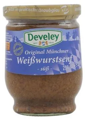 Produktbild von Develey Original Münchner Weißwurst Senf Glas - 250ml