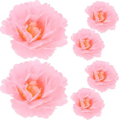 Produktbild von Dekolo Künstliche Blumen Dekorative Pflanzen Deko Blütenköpfe Nelken für die Hochzeit Rosa
