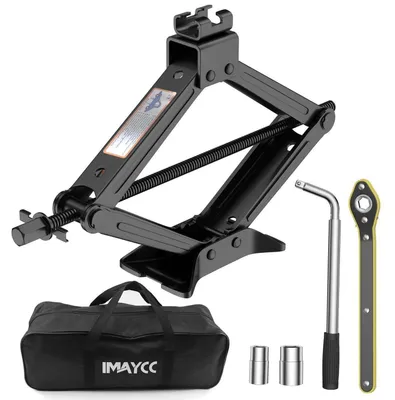 Obrázek produktu pro Hydraulický zvedák na vozidla, nosnost 2 tuny, přenosný auto zvedák pro osobní automobily, nákladní vozidla a dodávky, zdvihový rozsah 100-385 mm