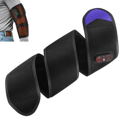 Produktbild von 3-in-1 Hand-und Arm-Massageband,Wärme,Vibration & 660/850nm Rotlicht,kabelloses Heizkissen mit 3000mAh Akku,ideal gegen Gelenk-& Muskelschmerzen