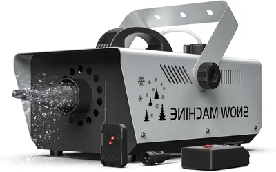 Productafbeelding van Sneeuwmachine - Sneeuw Effect Machine - Feestdecoratie Maken - Met LED en Afstandsbediening - 1200W - Niet gespecificeerd