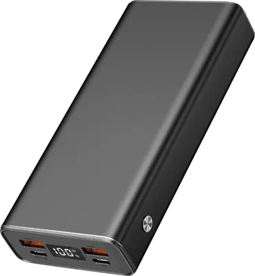 Produktbild von 2GO Powerbank 20000mAh 2x USB-A 1x USB-C fast charging ALU