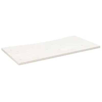 Image de vidaXL Plateau de bureau blanc 110x60x2,5 cm pin massif