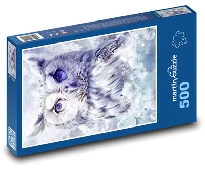 Obrázok produktu pre Puzzle 500 Sova medzi Kvetmi - martinpuzzle