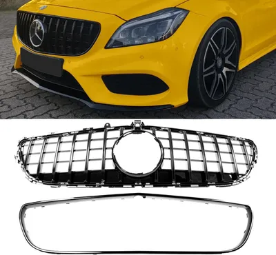 Produktbild von Sport Kühlergrill Schwarz passt für Mercedes W218 CLS + Kamera 14-18 auf Panamericana GT