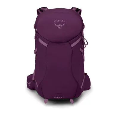 A purple Osprey Sportlite 25 L rucksack is shown against a white background.