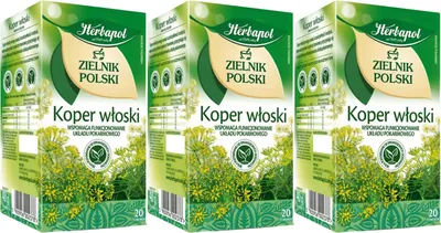 Produktbild von Herbapol Fencheltee 3x 20 Teebeutel - Fenchel Kräutertee Tee im Beutel