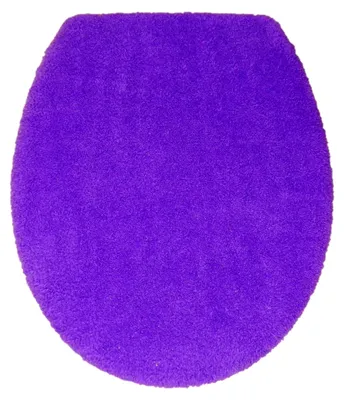 Produktbild von Toilettendeckelbezug Flausch mit Gummizug lila