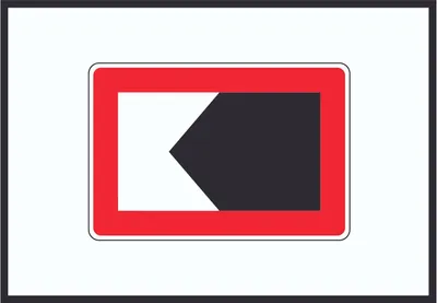 Produktbild von Begrenzte Fahrwasserbreite Durchfahrtsbreite begrenzt Symbol Schild A1 (594x841mm)