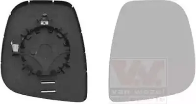 Produktbild von VAN WEZEL Spiegelglas Außenspiegel Rechts für CITROËN BERLINGO (B9) Konvex Unbeheizt 0906832