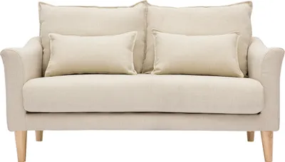 Produktbild von Miliboo - Design-Sofa 2 Plätze beiger Stoff KATE
