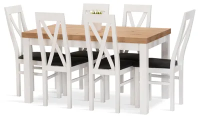 Obrázek produktu pro Jídelní sestava RITA stůl + 6 židlí