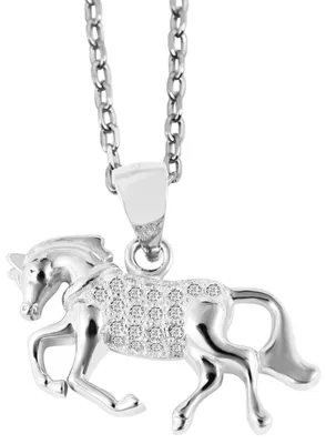 Produktbild von Akzent Damen Anhänger Barbika "Barbika" aus 925 Sterlingsilber, rhodiniert, langlebig