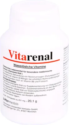 Produktbild von Vitarenal – wasserlösliche Vitamine für Dialysepatienten, 100 St. Kapseln