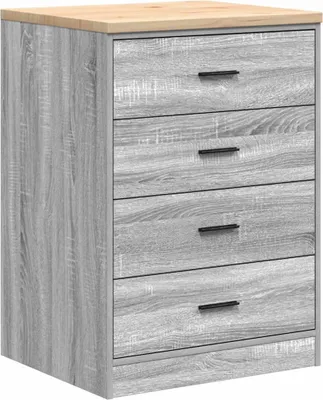 Zdjęcie produktu dla Garażowa szafka do przechowywania Szara Sonoma 60x51x85 cm