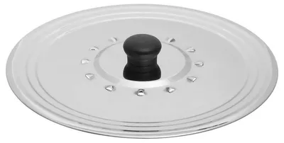 Produktbild von Elzusha – Universaler Edelstahl-Deckel mit Dampföffnung (Durchmesser 26-30 cm)