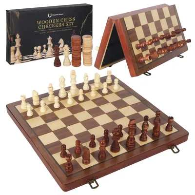 Produktbild von Solidchoice – Magnetisches Schachspiel 2-in-1 mit Aufbewahrungsbox