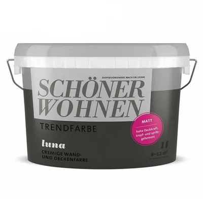 Produktbild von Schöner Wohnen Trendfarbe matt 1 L Farbwahl, Farbe:luna