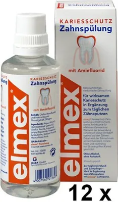 Produktbild von Elmex Kariesschutz Zahnspülung 12er Pack 4800ml
