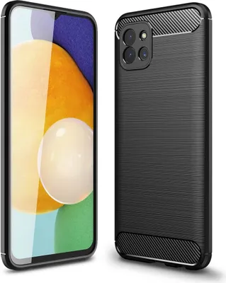 Zdjęcie produktu dla Etui na telefon komórkowy Etui Carbon Backcover, Kolor:Czarny, Wybierz model:Samsung Galaxy A03