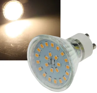 Produktbild von ChiliTec LED Strahler GU10 H55 SMD 120°, 3000k, 400lm, 230V/5W, warmweiß