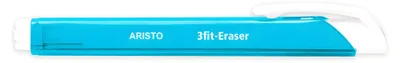 Productafbeelding van Aristo radiergum 3fit, transparant blauw, driehoekig, PVC-vrij