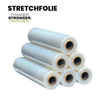Produktbild von Handstretchfolie Strechfolie Palettenfolie  23my Umzugsfolie transparent 6 Stück