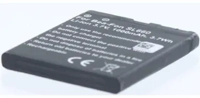 Produktbild von Akku für Bea-fon SL640 Li-Ion 3,7 Volt 900 mAh schwarz