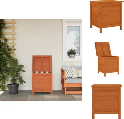 Produktbild von vidaXL Gartentruhe Braun 50x49x56,5 cm Massivholz Tanne -  Gartenboxen
