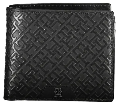 Produktbild von Eleganter Herrengeldbeutel Schwarz mit Münzfach und Kontrastdetails