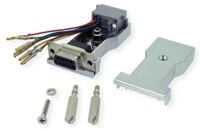 Zdjęcie produktu dla ROLINE 12.03.7529, DB9, RJ-45, Srebrny