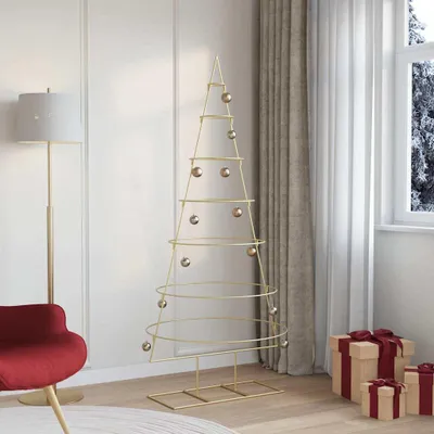 Zdjęcie produktu dla Maison Exclusive - Metalowa choinka świąteczna, złota, 180 cm, stal malowana proszkowo